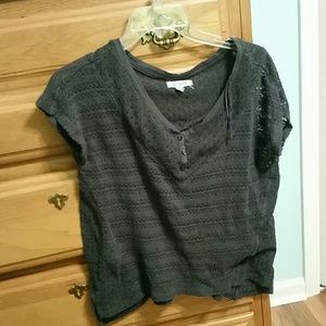 Knitted gray shirt